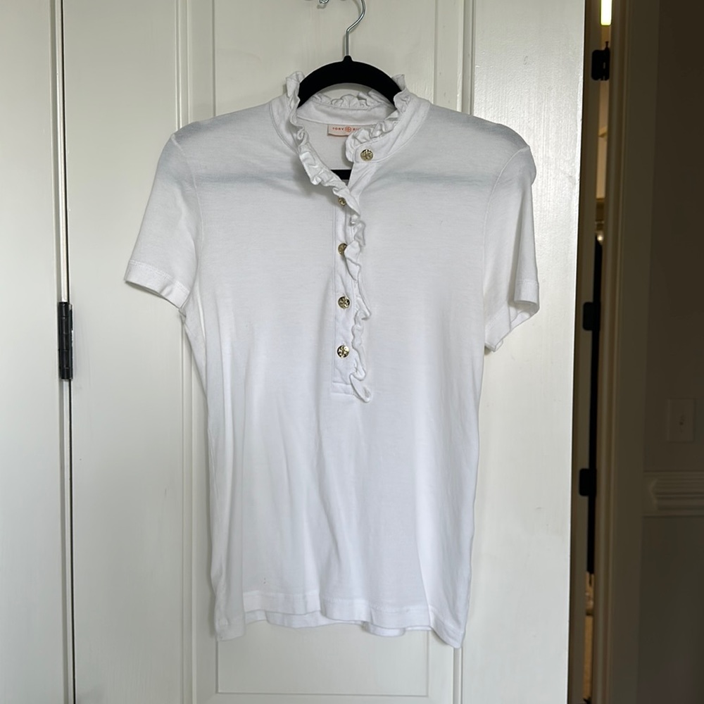 Tory Burch Ruffle Polo